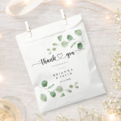Sachets En Papier Merci Green Delight Eucalyptus Mariage (Coupé)