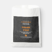 Sachets En Papier Merci. Licence de Motif de Black Denim (Devant)