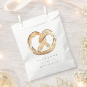 Sachets En Papier Merci Mariage Aquarelle Soft Pretzel (Coupé)
