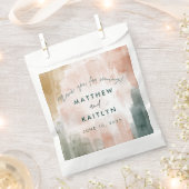 Sachets En Papier Merci Mariage de automne Abstrait moderne (Coupé)