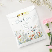 Sachets En Papier Merci Mariage Fleur sauvage dynamique (Scellé)