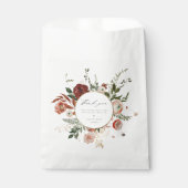 Sachets En Papier Merci Mariage floral d'automne (Devant)