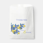 Sachets En Papier Merci Mariage méditerranéen (Devant)