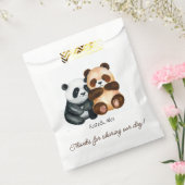 Sachets En Papier Merci, Mariage mignon Couple (Scellé)