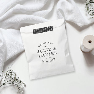 Sachets En Papier Merci Mariage moderne et élégant