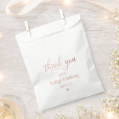 Sachets En Papier Merci Mariage Rose chic Gold Foil (Coupé)