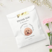 Sachets En Papier Merci Mariage simple de chien de caniche (Scellé)