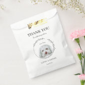 Sachets En Papier Merci Mariage simple de chien de caniche (Scellé)