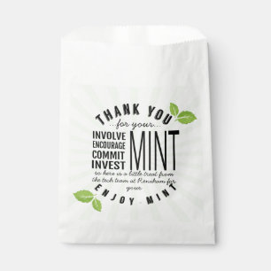 Sachets En Papier merci ment engagement volontaire
