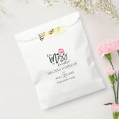 Sachets En Papier Merci moderne Kiss Miss Goodbye Fête des mariées (Scellé)