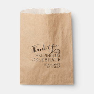 Sachets En Papier Merci Moderne Pour Aider À Célébrer Mariage