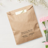 Sachets En Papier Merci moderne simple traitement Mariage personnali (Scellé)