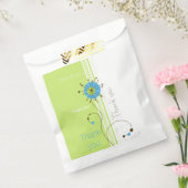 Sachets En Papier Merci Moderne Vert Fleur Simple (Scellé)