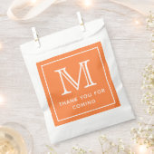 Sachets En Papier Merci Monogramme Chic Moderne Pour Venir (Coupé)