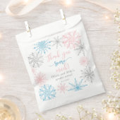 Sachets En Papier Merci neige beaucoup de genre révèlent (Coupé)