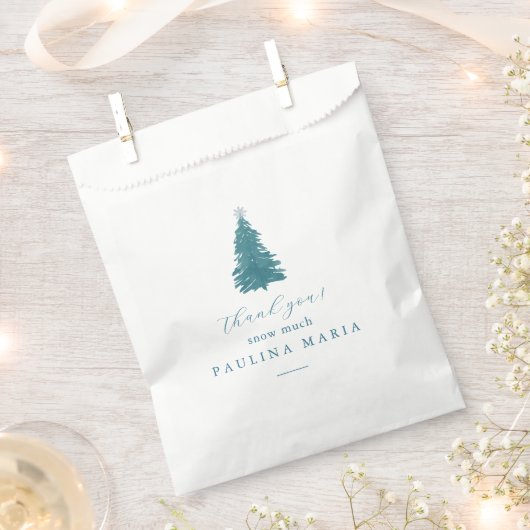 Sachets En Papier Merci Neige Beaucoup Hivernal Quinceanera Pine Tre (Coupé)