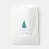 Sachets En Papier Merci Neige Beaucoup Hivernal Quinceanera Pine Tre (Devant)