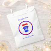 Sachets En Papier Merci nom personnalisé 10e anniversaire (Coupé)