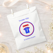 Sachets En Papier Merci nom personnalisé 7e anniversaire (Coupé)