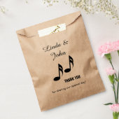 Sachets En Papier Merci Notes musicales (Scellé)