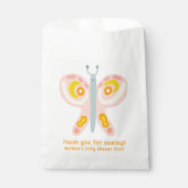 Sachets En Papier Merci papillon mou Baby shower PERSONNALISÉ (Devant)