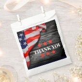 Sachets En Papier Merci patriotique (Coupé)