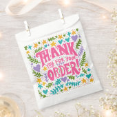 Sachets En Papier Merci personnalisé dessiné à la main pour petite e (Coupé)