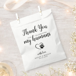 Sachets En Papier Merci Personnaliser Doggie Sac Chien Traite Mariag
