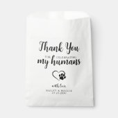 Sachets En Papier Merci Personnaliser Doggie Sac Chien Traite Mariag (Devant)