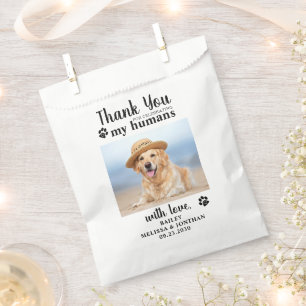 Sachets En Papier Merci Pet Photo Dog Treat Mariage Doggie