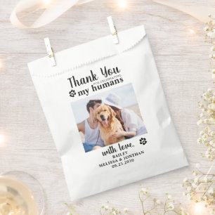 Sachets En Papier Merci Pet Photo Doggie Dog Treat Mariage