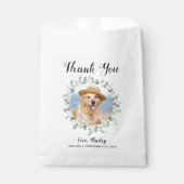 Sachets En Papier Merci Pet Photo Eucalyptus Dog Treat Mariage (Devant)