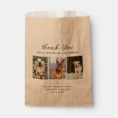 Sachets En Papier Merci Pet Thème 3 Empreinte de patte photo (Devant)