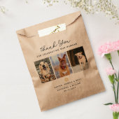 Sachets En Papier Merci Pet Thème 3 Empreinte de patte photo (Scellé)