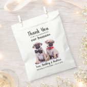 Sachets En Papier Merci Photo Dog Treat Pet Mariage (Coupé)