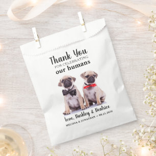Sachets En Papier Merci Photo Dog Treat Pet Mariage