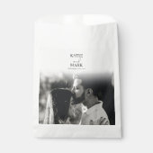 Sachets En Papier Merci photo Mariage simple (Devant)