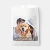 Sachets En Papier Merci photo moderne Pet Dog Treat Mariage (Devant)