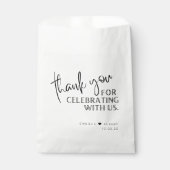 Sachets En Papier Merci pour célébrer avec le Mariage américain (Devant)