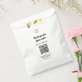 Sachets En Papier Merci pour la commande scan Évaluez notre logo d'e (Scellé)