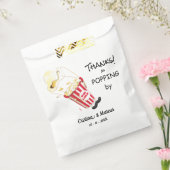 Sachets En Papier Merci pour Popping By Popcorn Event (Scellé)