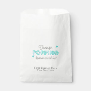 Sachets En Papier Merci pour Popping, Sweet Merci, Faveurs de mariag