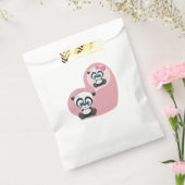 Sachets En Papier Merci rose Panda Teddy Bear Mariage (Scellé)