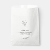 Sachets En Papier Merci Rustique Floral Mariage Favoriser Sac (Devant)