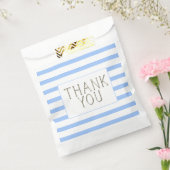 Sachets En Papier Merci simple Bleu Bébé Garçon (Scellé)