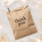 Sachets En Papier Merci simple et élégant (Coupé)