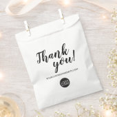 Sachets En Papier Merci simple personnalisé du logo d'entreprise (Coupé)