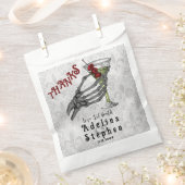 Sachets En Papier Merci Skeleton Hand Cocktail Halloween Mariage (Coupé)