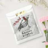 Sachets En Papier Merci Skeleton Hand Cocktail Halloween Mariage (Scellé)