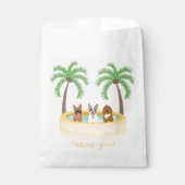 Sachets En Papier Merci Summer Dogs Piscine (Devant)